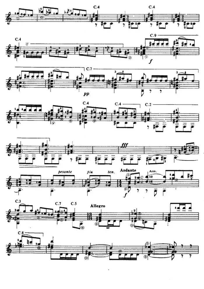 奏鸣曲·第三乐章（古典吉他）