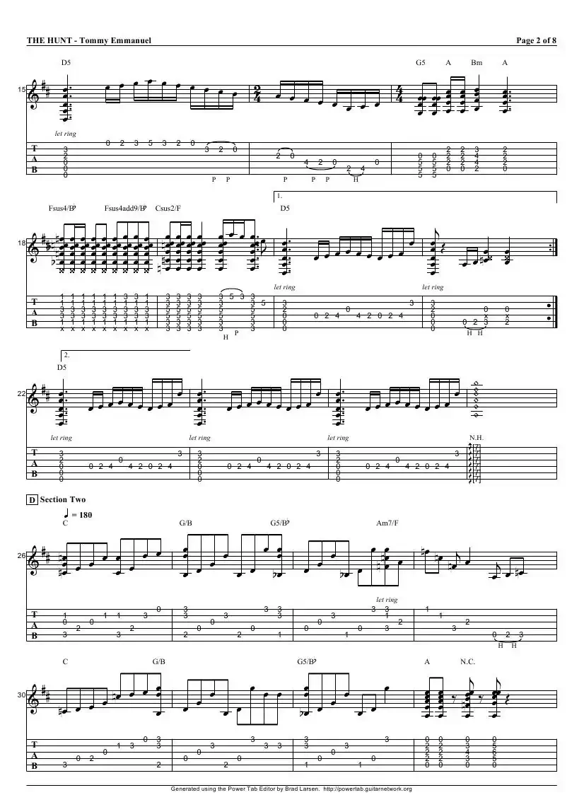 tommy emmanuel：the hunt（指弹吉它）
