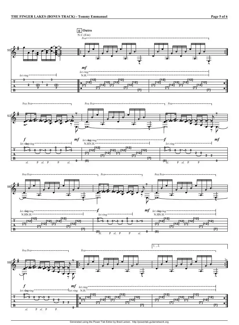 tommy emmanuel：the finger lakes（指弹吉它）