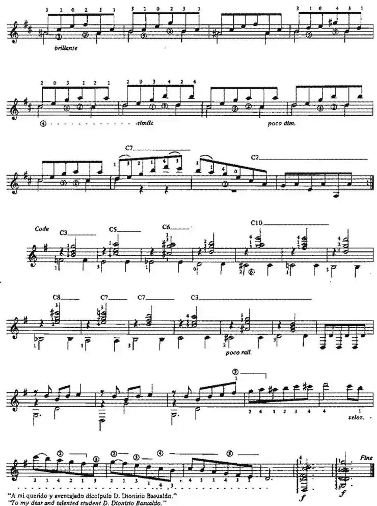 Vals op.8no.4（古典吉他）
