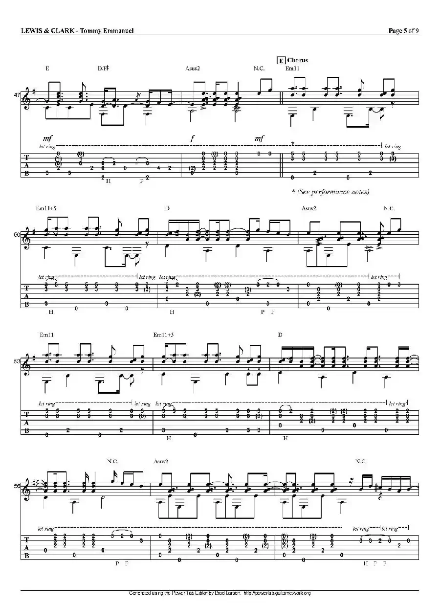 tommy emmanuel：lewis and clark（指弹吉他）