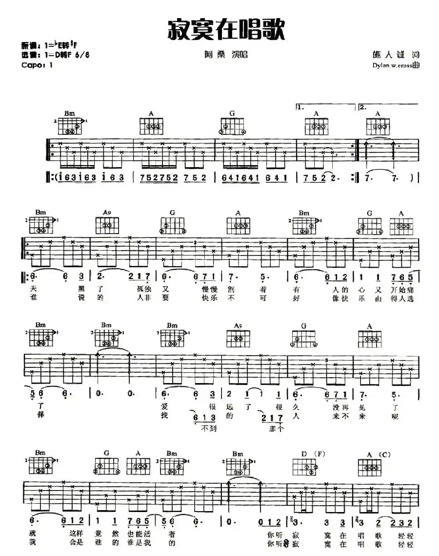 寂寞在唱歌(施人诚词)