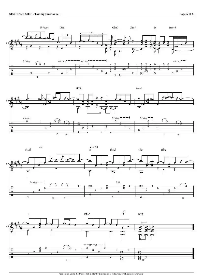 tommy emmanuel：since we met（指弹吉它）