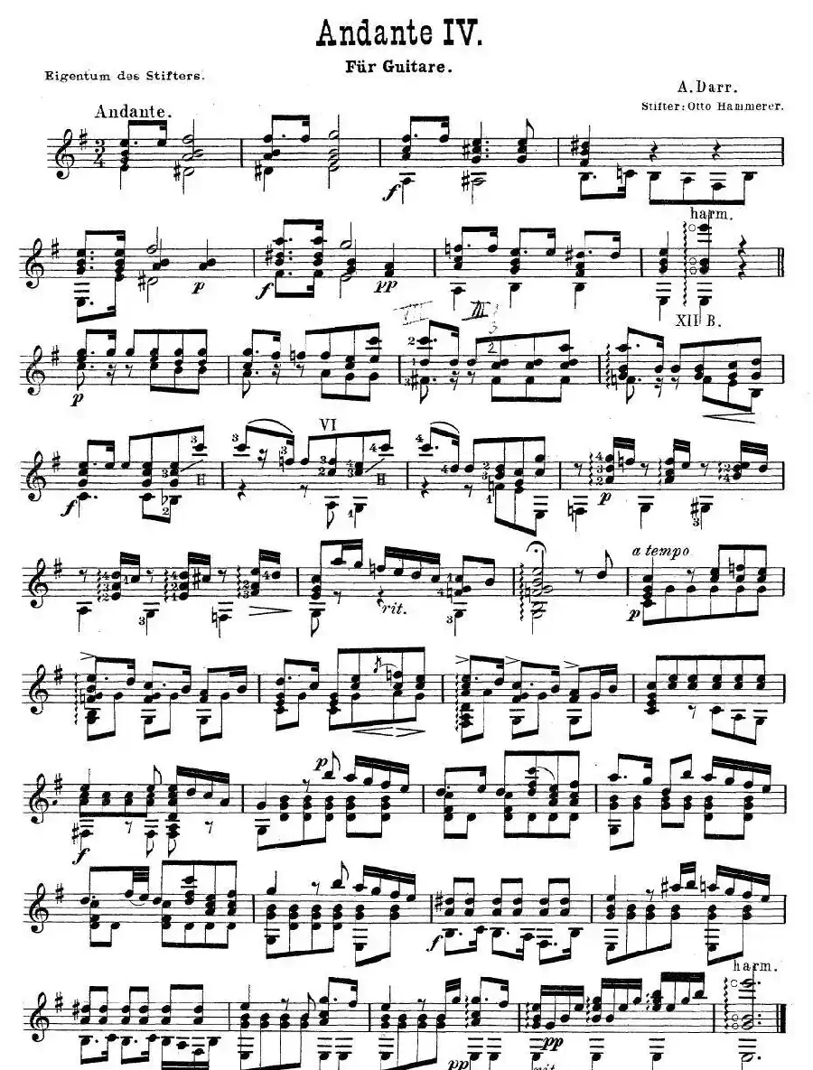 darr andante no4（古典吉他）