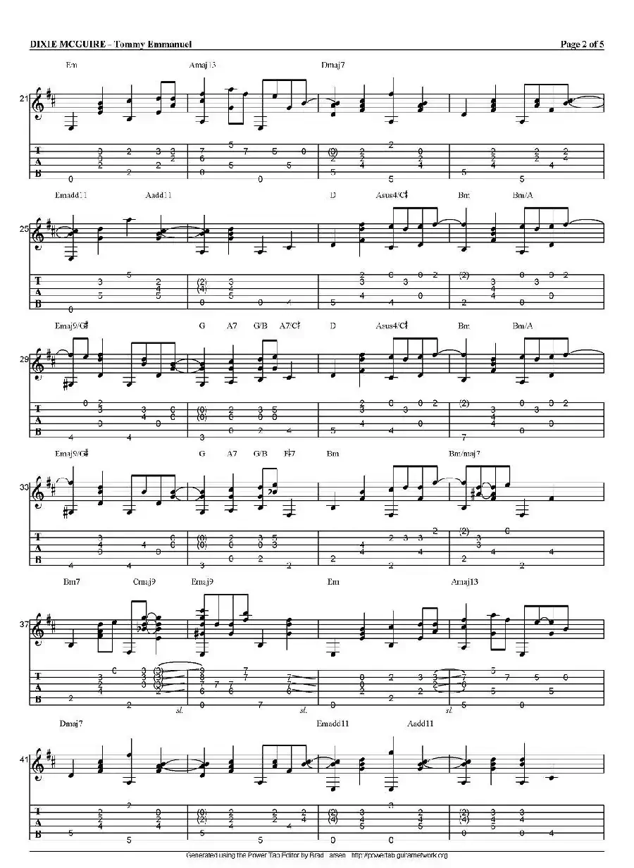 tommy emmanuel：dixie mcguire（指弹吉他）