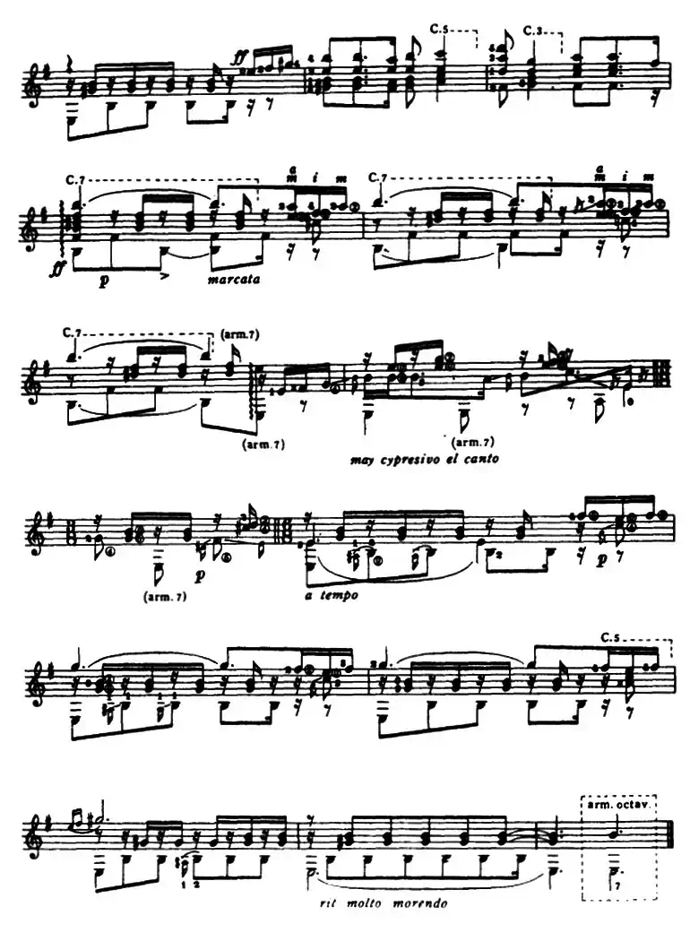 西班牙舞曲第五号（古典吉它）