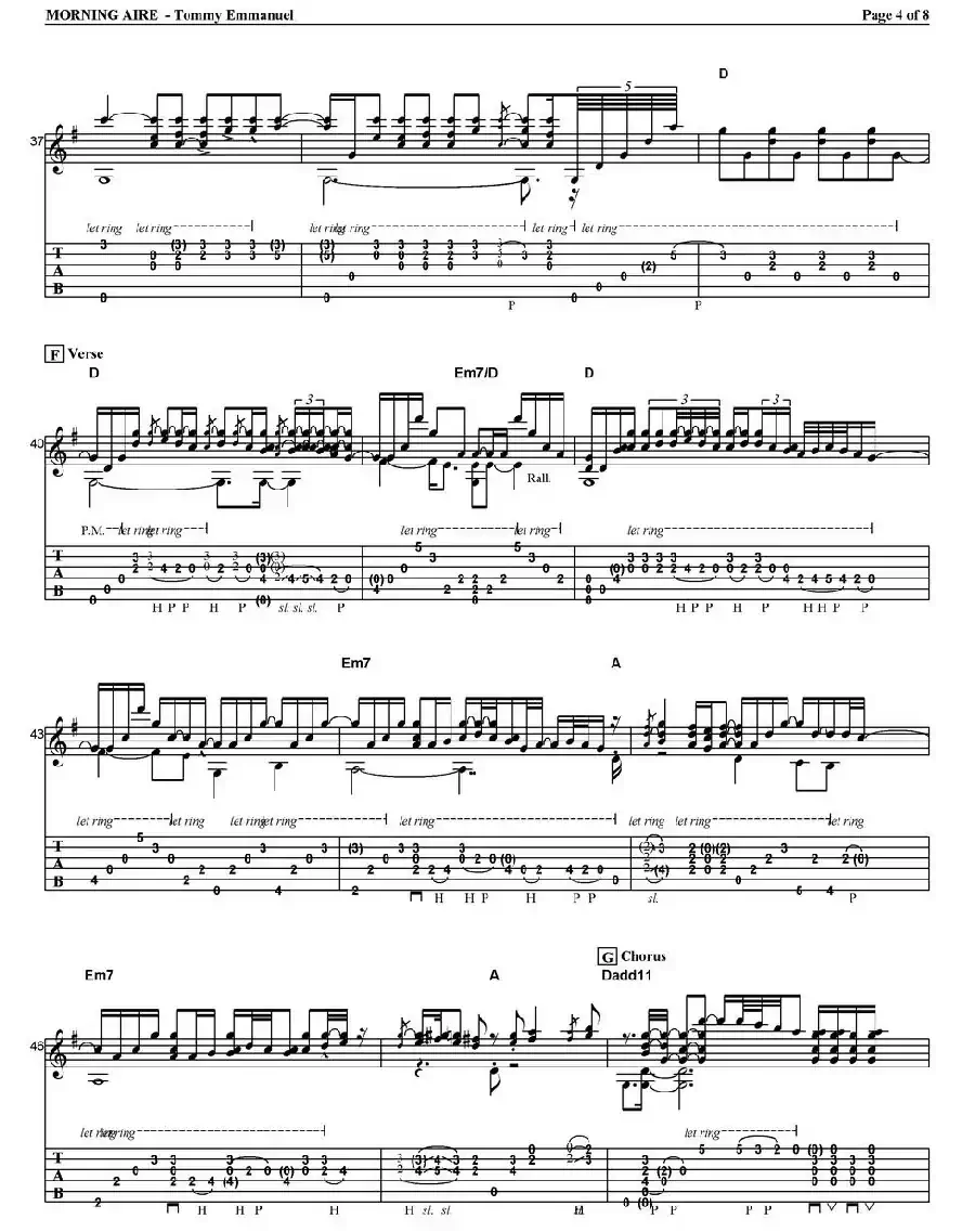 tommy emmanuel：morning aire（指弹吉他）