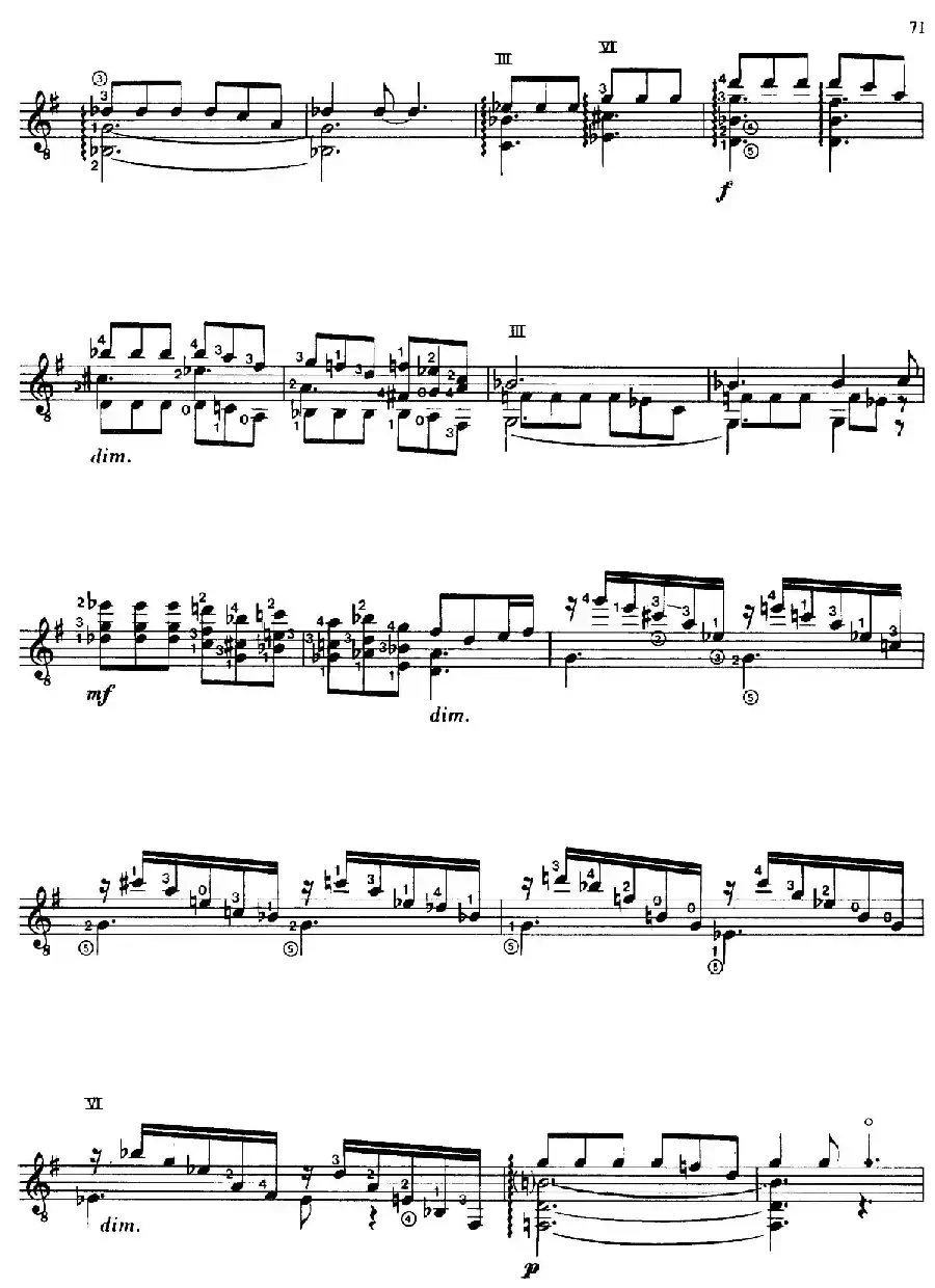Joaquin Rodrigo Music for Guitar（罗德里戈吉他音乐P69-79（古典吉他）