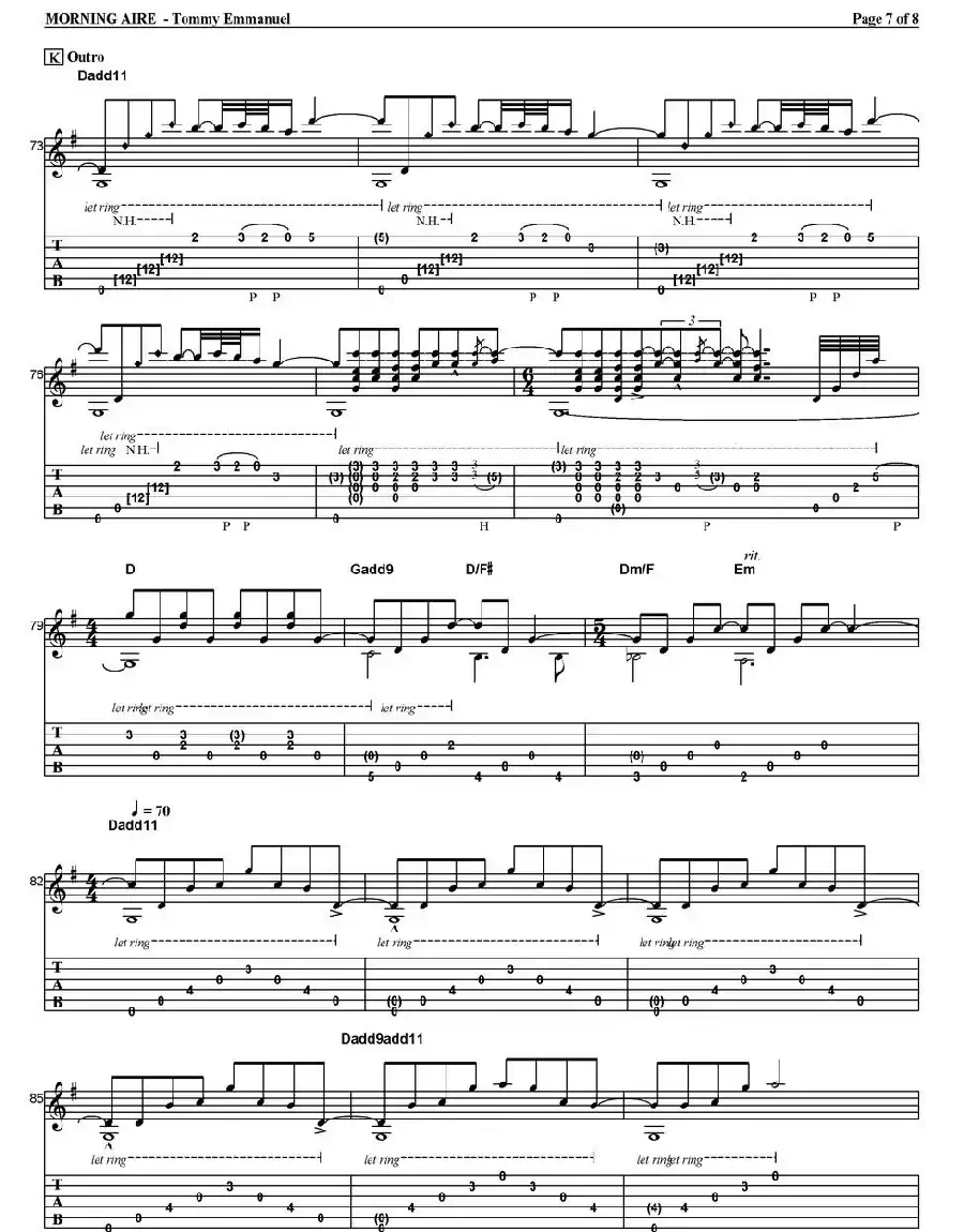 tommy emmanuel：morning aire（指弹吉他）