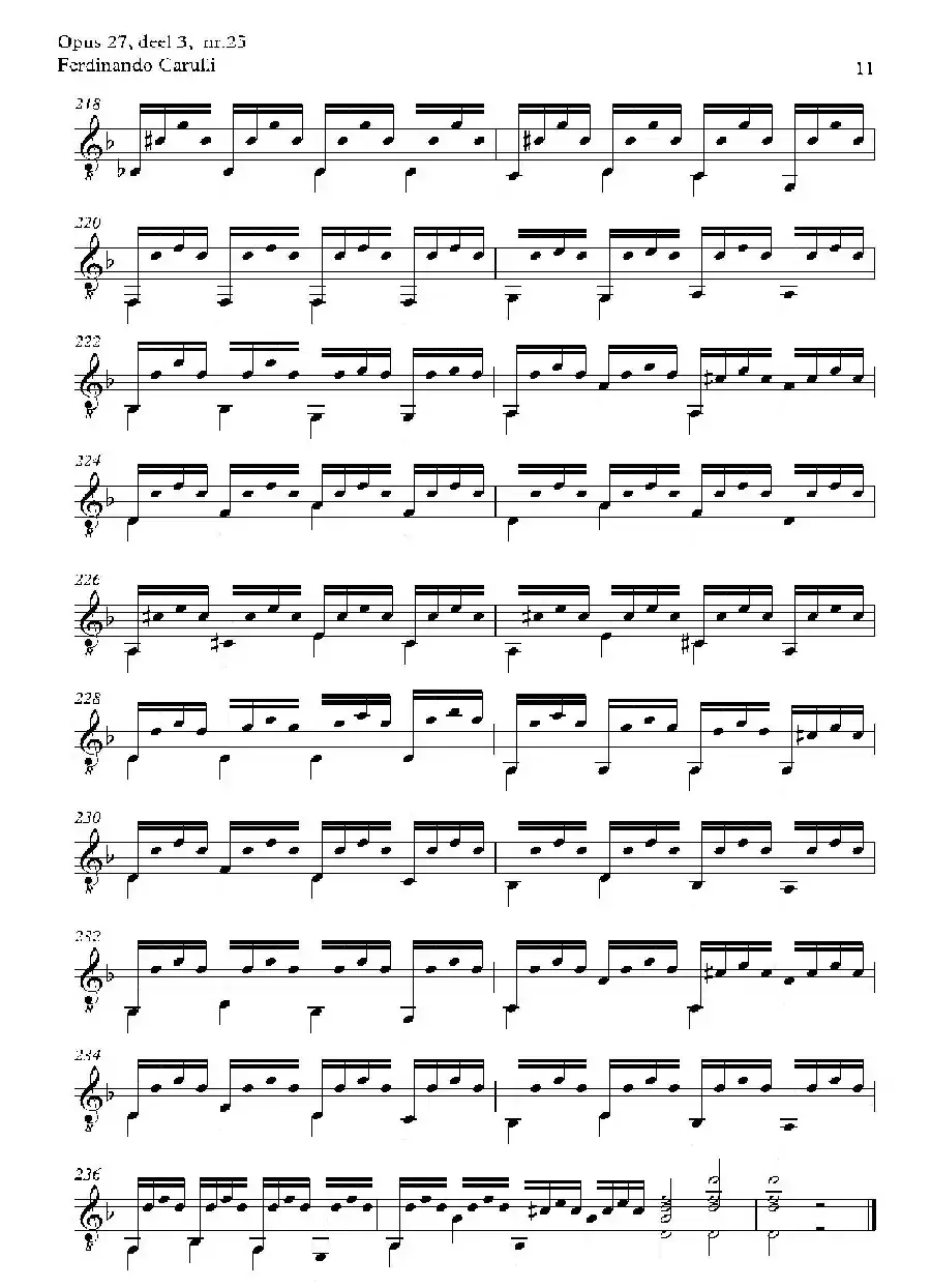 Metodo Completo Op.27-3（古典吉他二重奏练习·25）