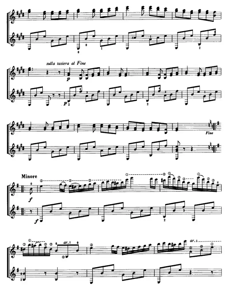奏鸣曲（古典吉它二重奏）
