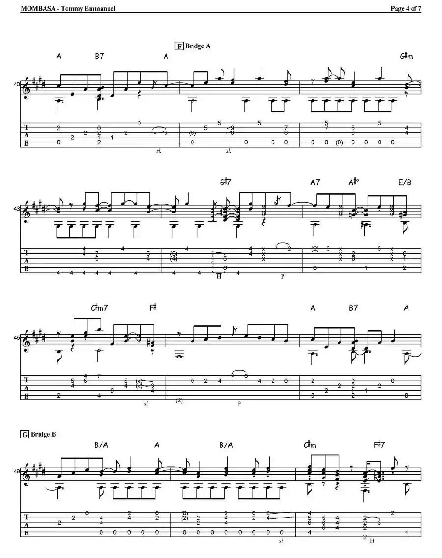 tommy emmanuel：mombasa（指弹吉他）