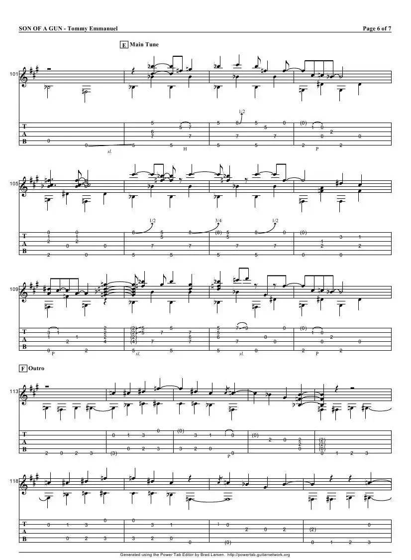 tommy emmanuel：son of a gun（指弹吉它）