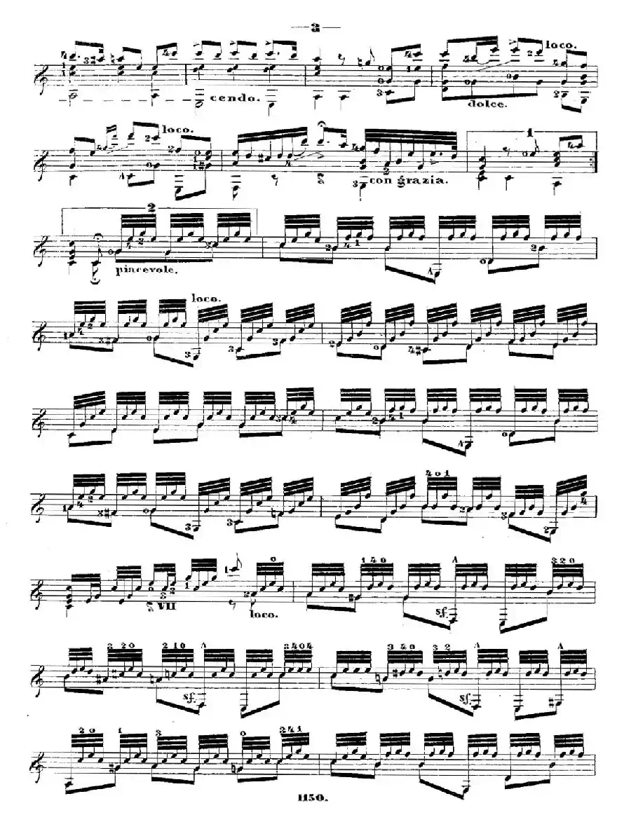 ​梅尔兹-—韦伯主题变奏随想曲 Op.50（古典吉他）