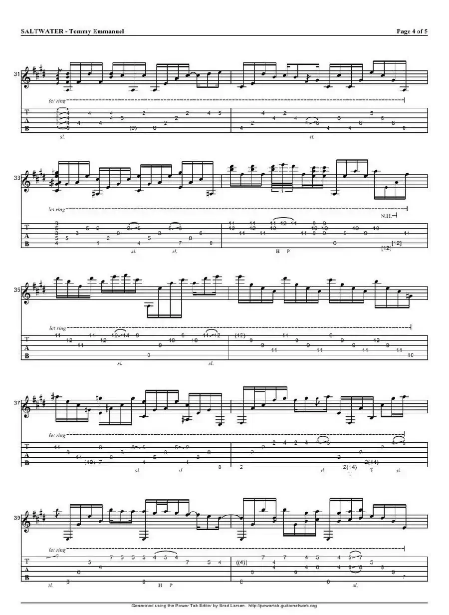 tommy emmanuel： saltwater(1)（指弹吉它）