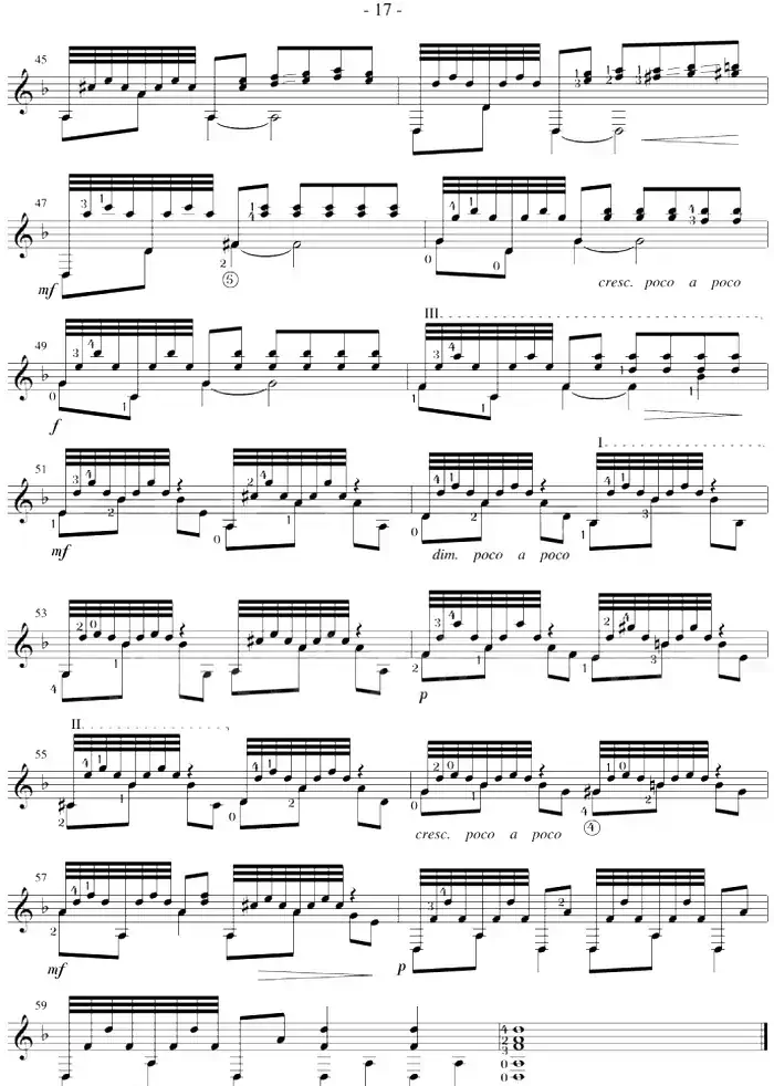 Fernando Sor《12 Studies,Op.31》（STUDY 12）