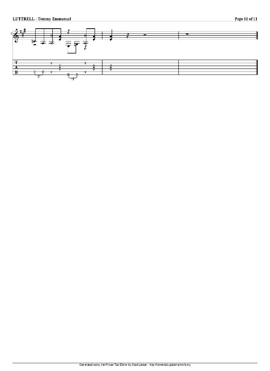 tommy emmanuel：luttrell（指弹吉他）