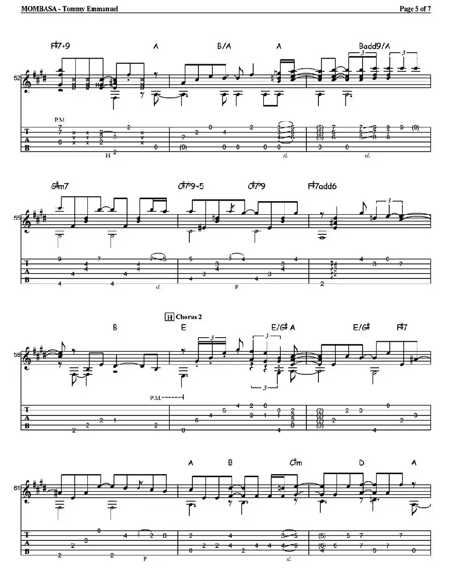 tommy emmanuel：mombasa（指弹吉他）