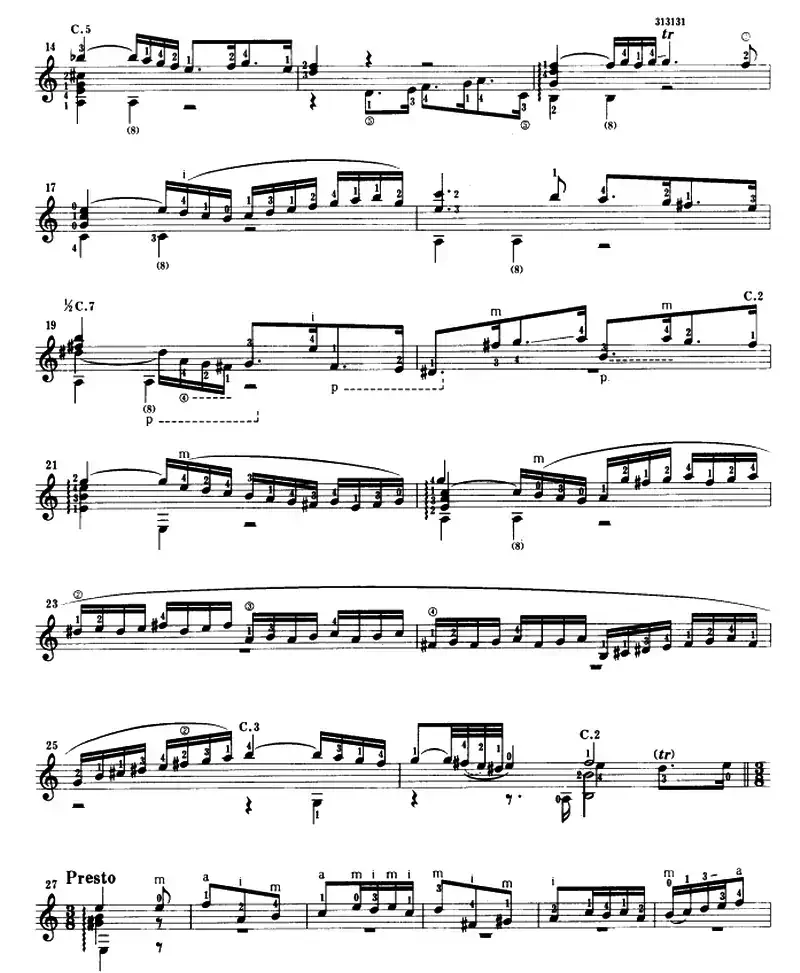 第三鲁特琴组曲（古典吉他）