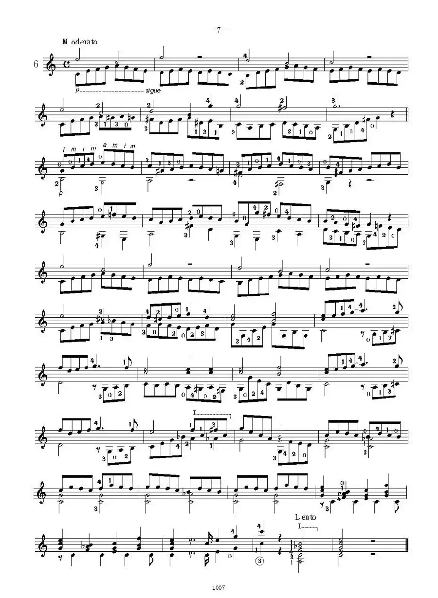 卡尔卡席25首练习曲之6——10