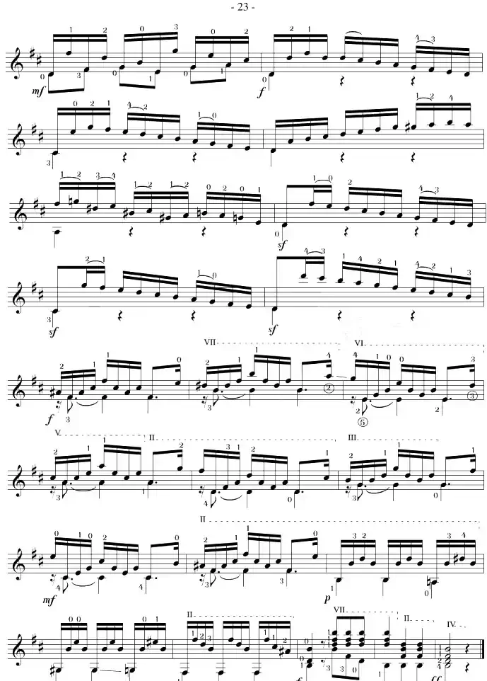 Mauro Giuliani《12 Studies,Op.48》（STUDY 23）