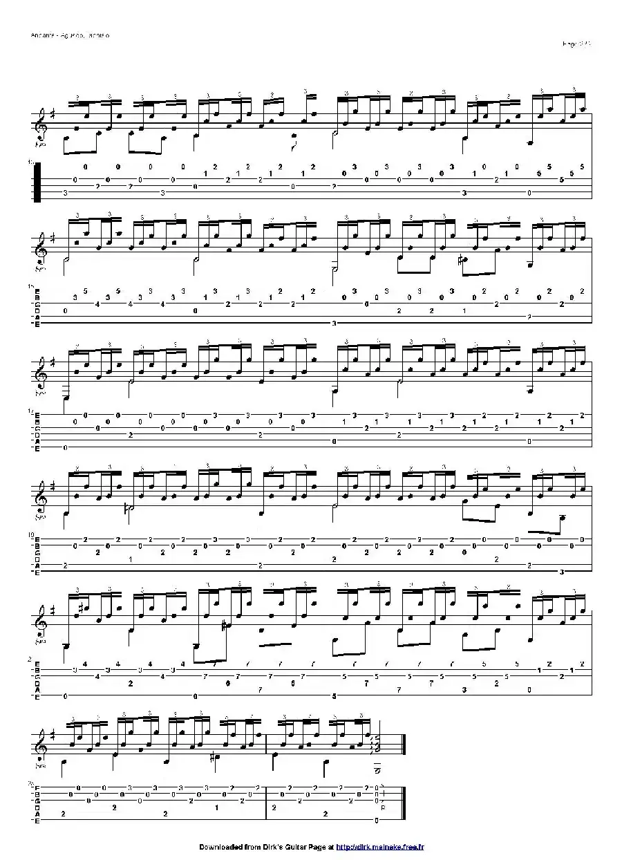 aguado andante 3（古典吉他）