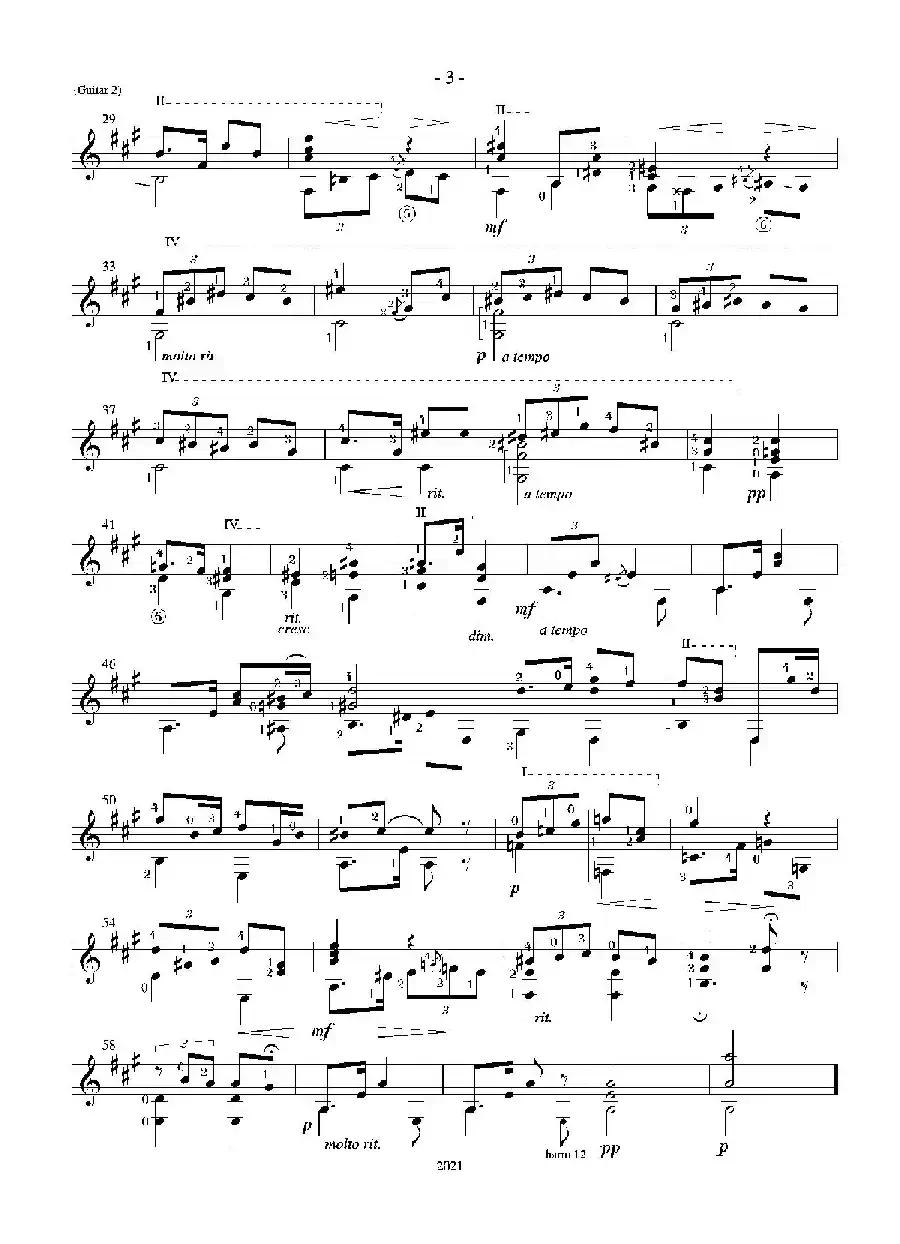 Tango(Guitar Duett)（古典吉他）