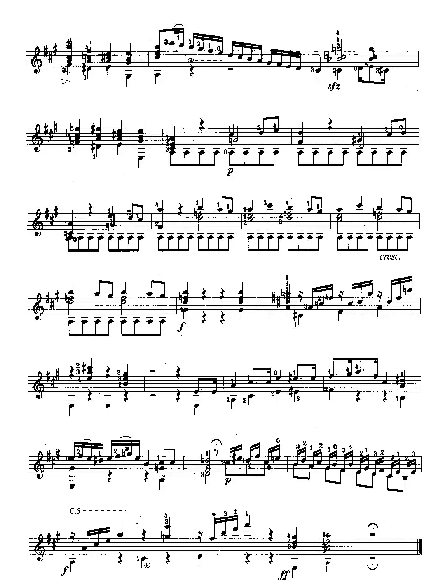 英雄大奏鸣曲（古典吉他）