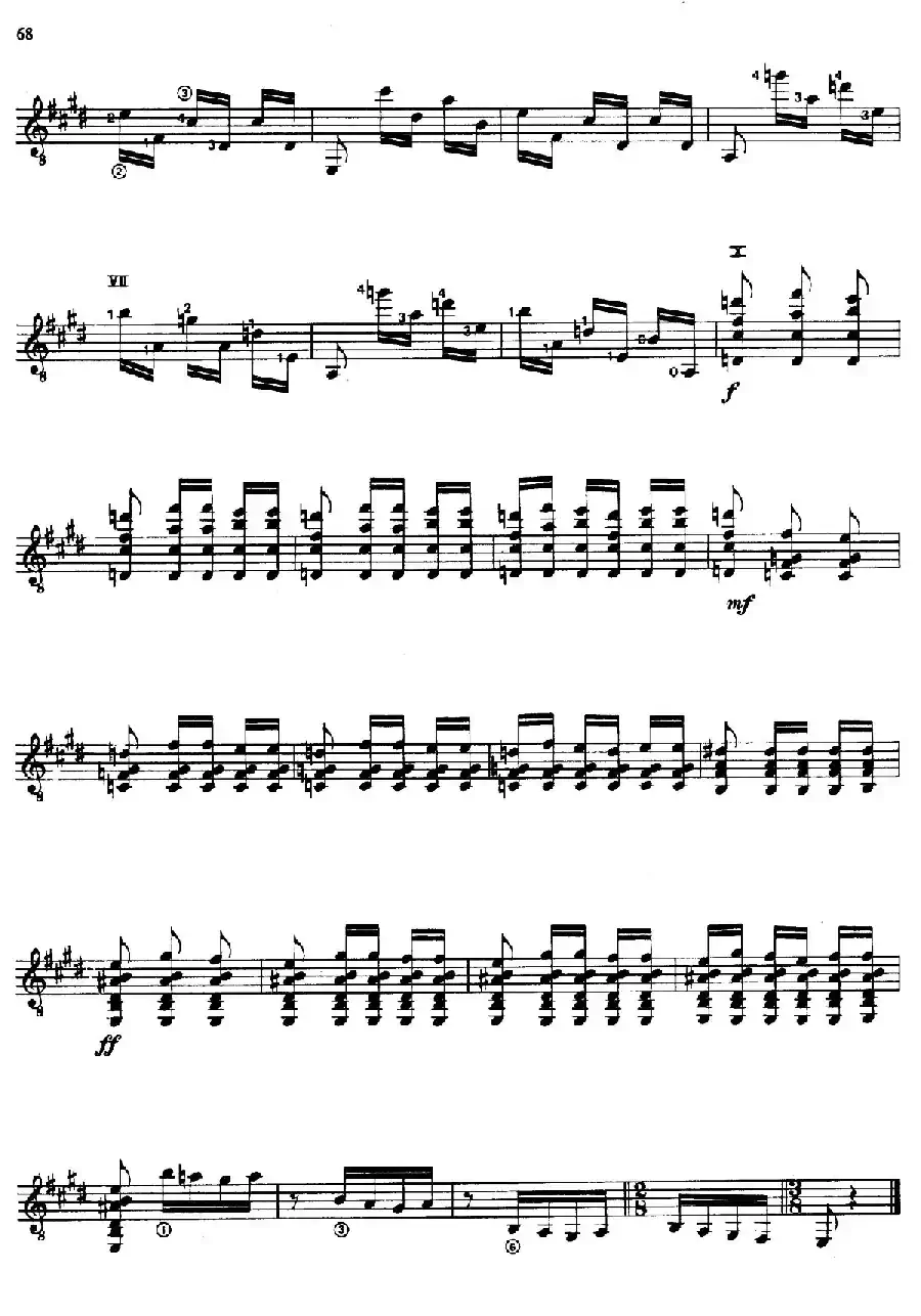 Joaquin Rodrigo Music for Guitar（罗德里戈吉他音乐P61-68）（古典吉他）