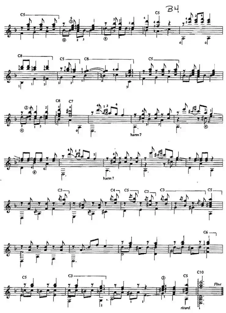 Aire de Zamba（古典吉他）