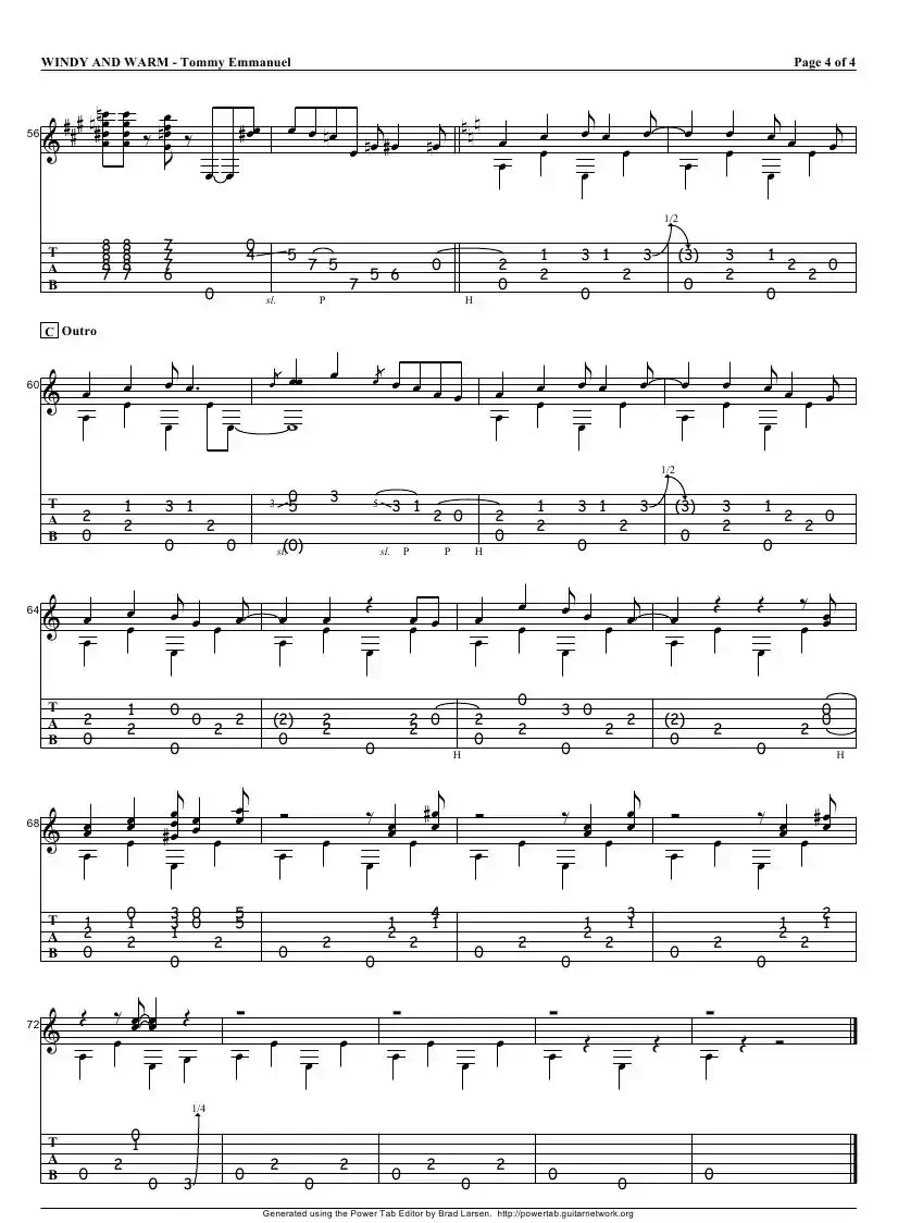tommy emmanuel：windy and warm（指弹吉它）