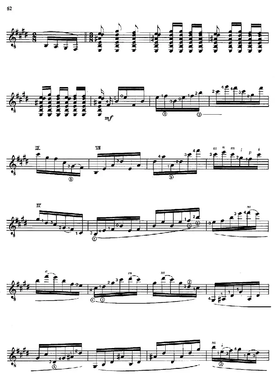 Joaquin Rodrigo Music for Guitar（罗德里戈吉他音乐P61-68）（古典吉他）