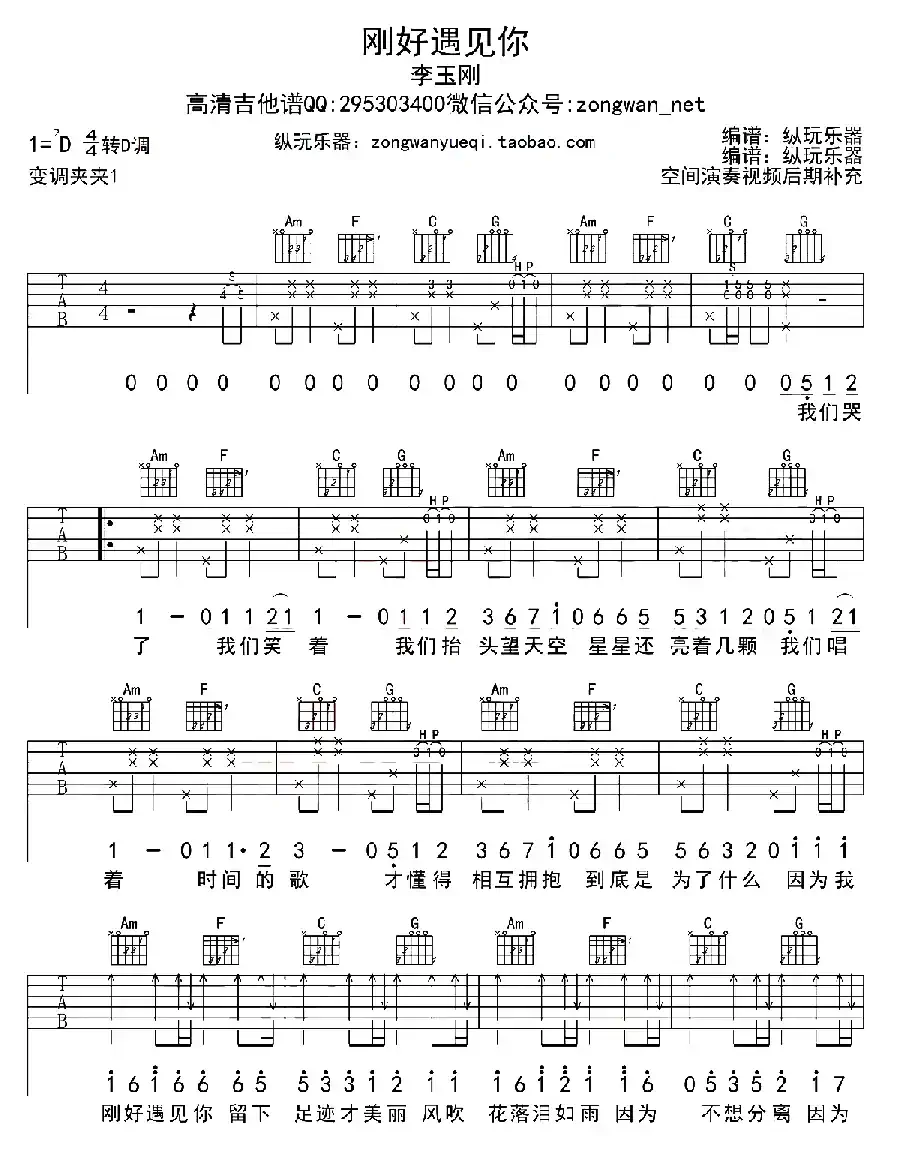 刚好遇见你（纵玩乐器编配版）
