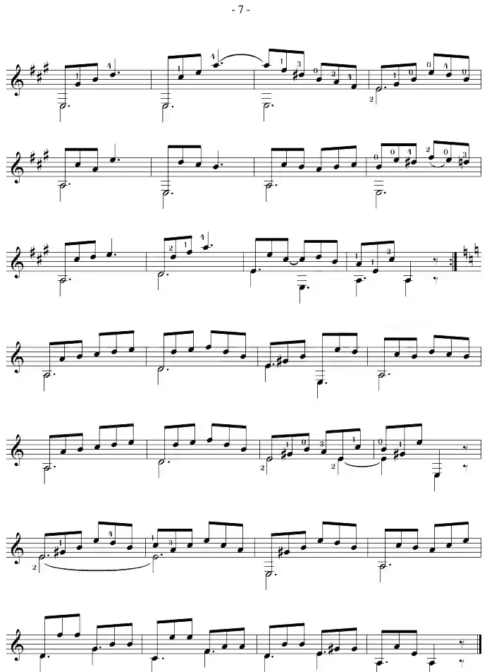 Fernando Sor《12 Studies,Op.60》（STUDY 4）