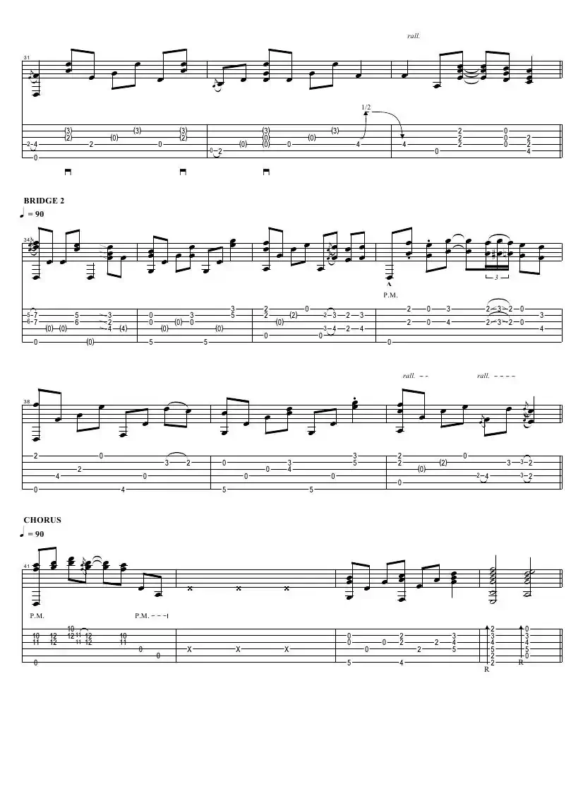 tommy emmanuel：tahitian skies with score（指弹吉它）