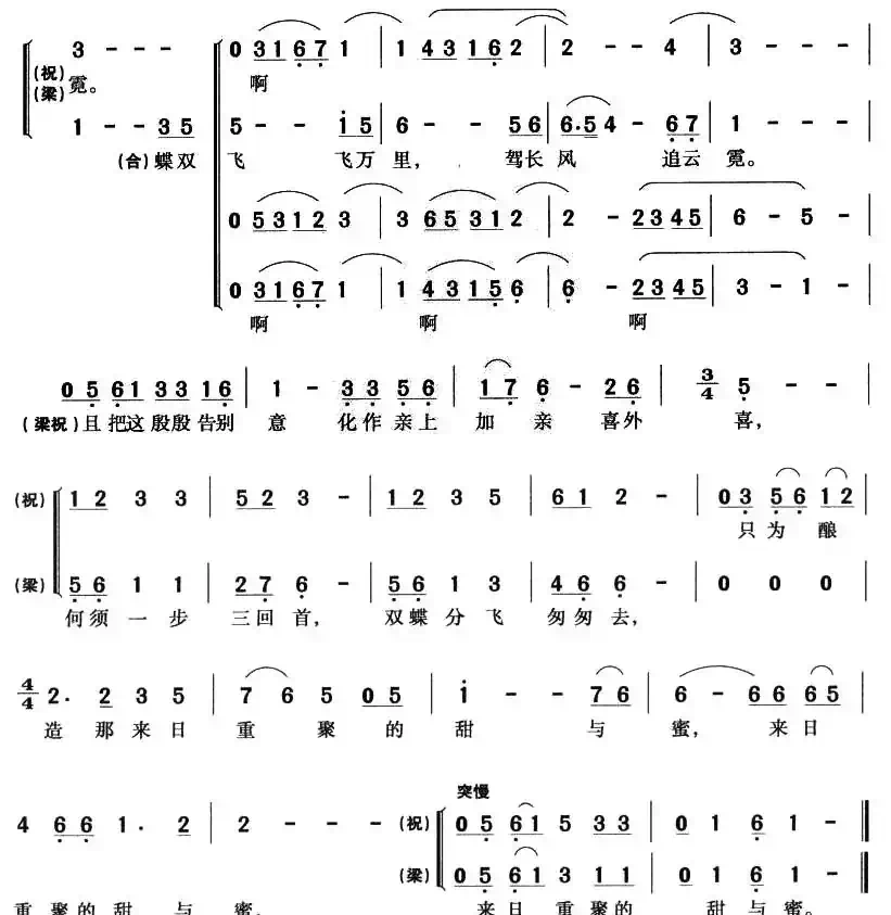 蝶双飞（音乐剧《中国蝴蝶》选曲）