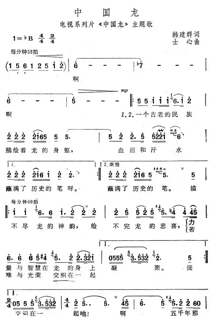 中国龙（电视系列片《中国龙》主题歌）