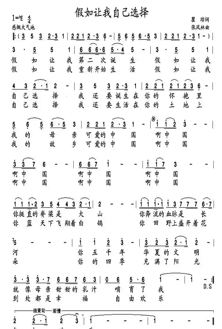 假如让我自己选择