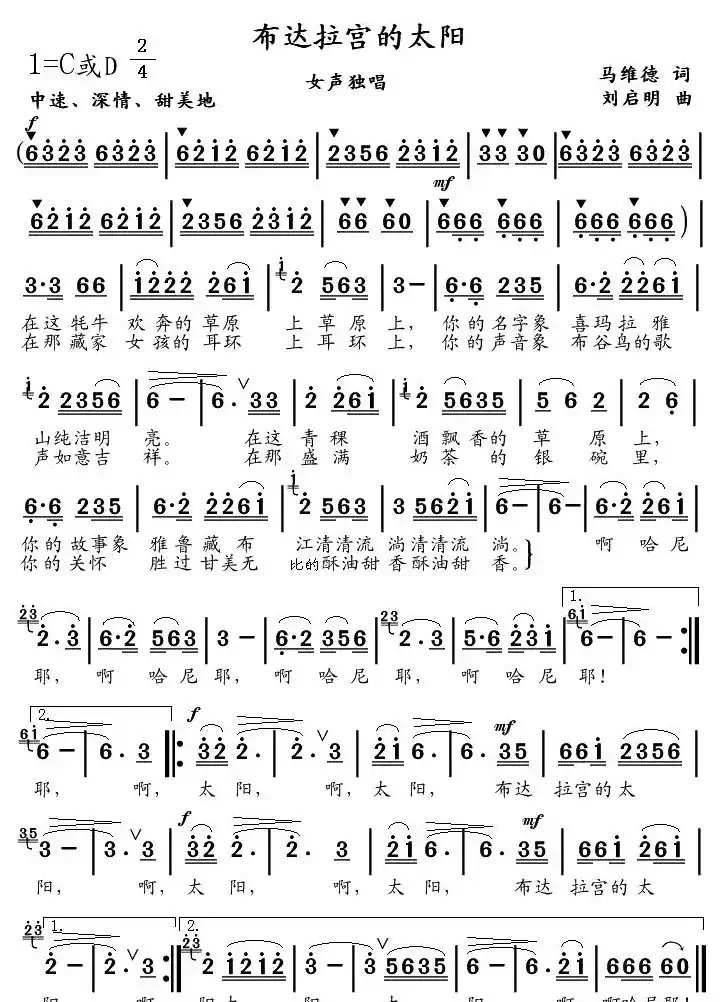 布达拉宮的太阳