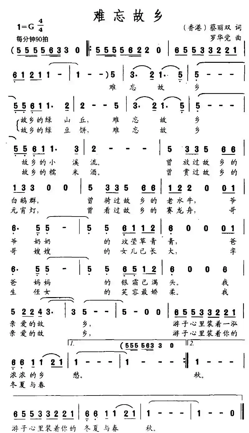 难忘的故乡