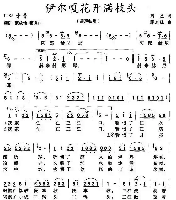 伊尔嘎花开满枝头