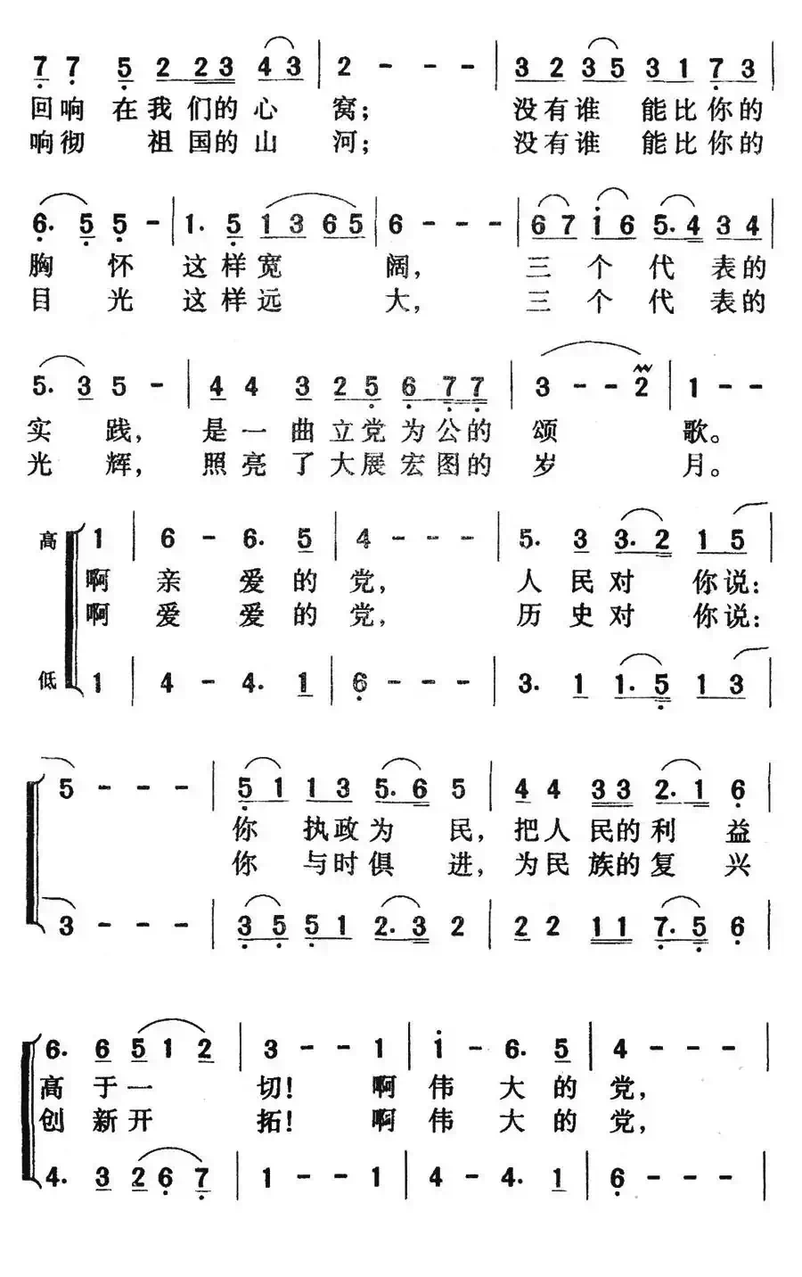 亲爱的党，我对你说
