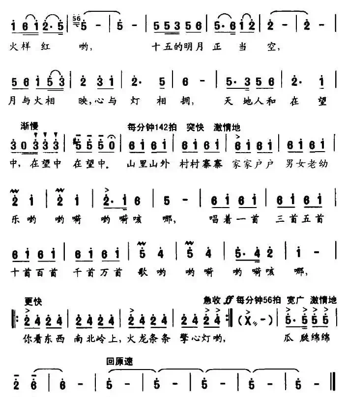 元宵游灯（大型民俗风情组歌《赣鄱谣》之十一）