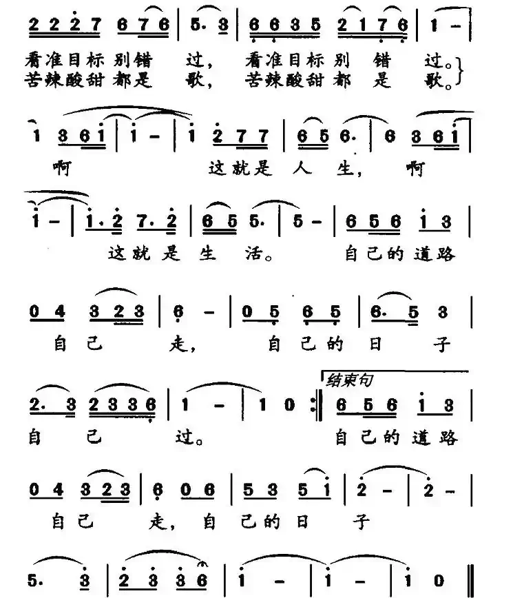 苦辣酸甜都是歌（东方惠词 钱一华曲）