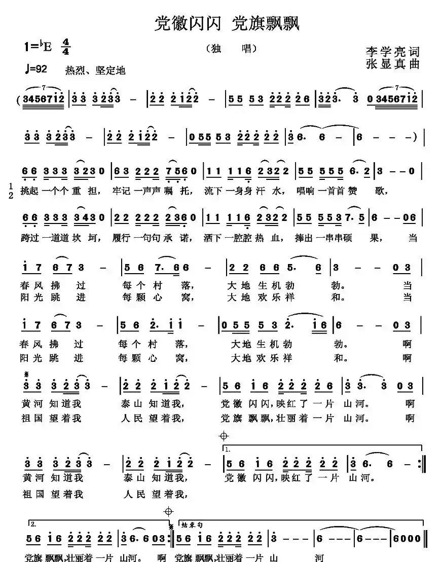 党徽闪闪 党旗飘飘