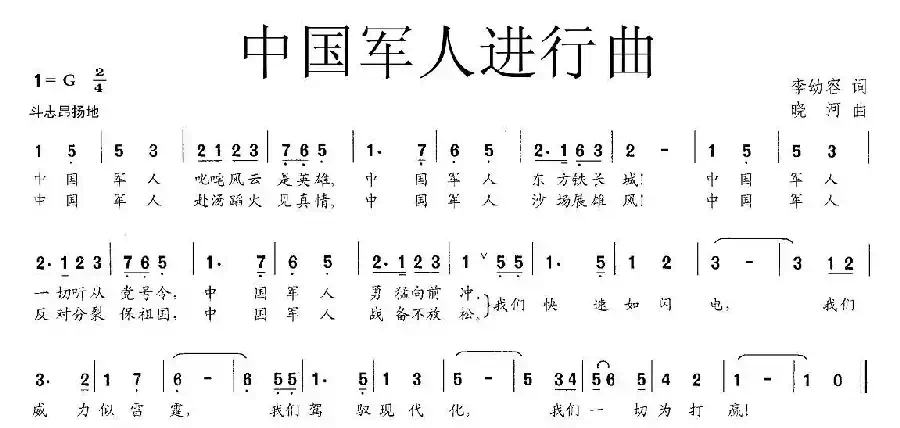 中国军人进行曲