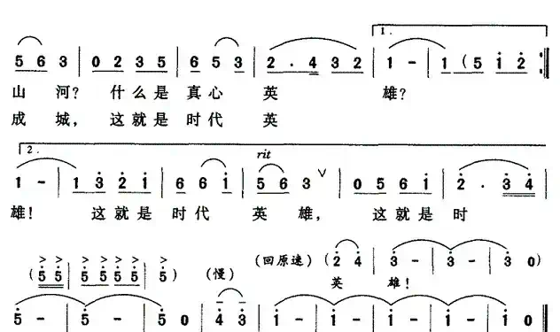 抗灾英雄（张立中词 张盛金曲）