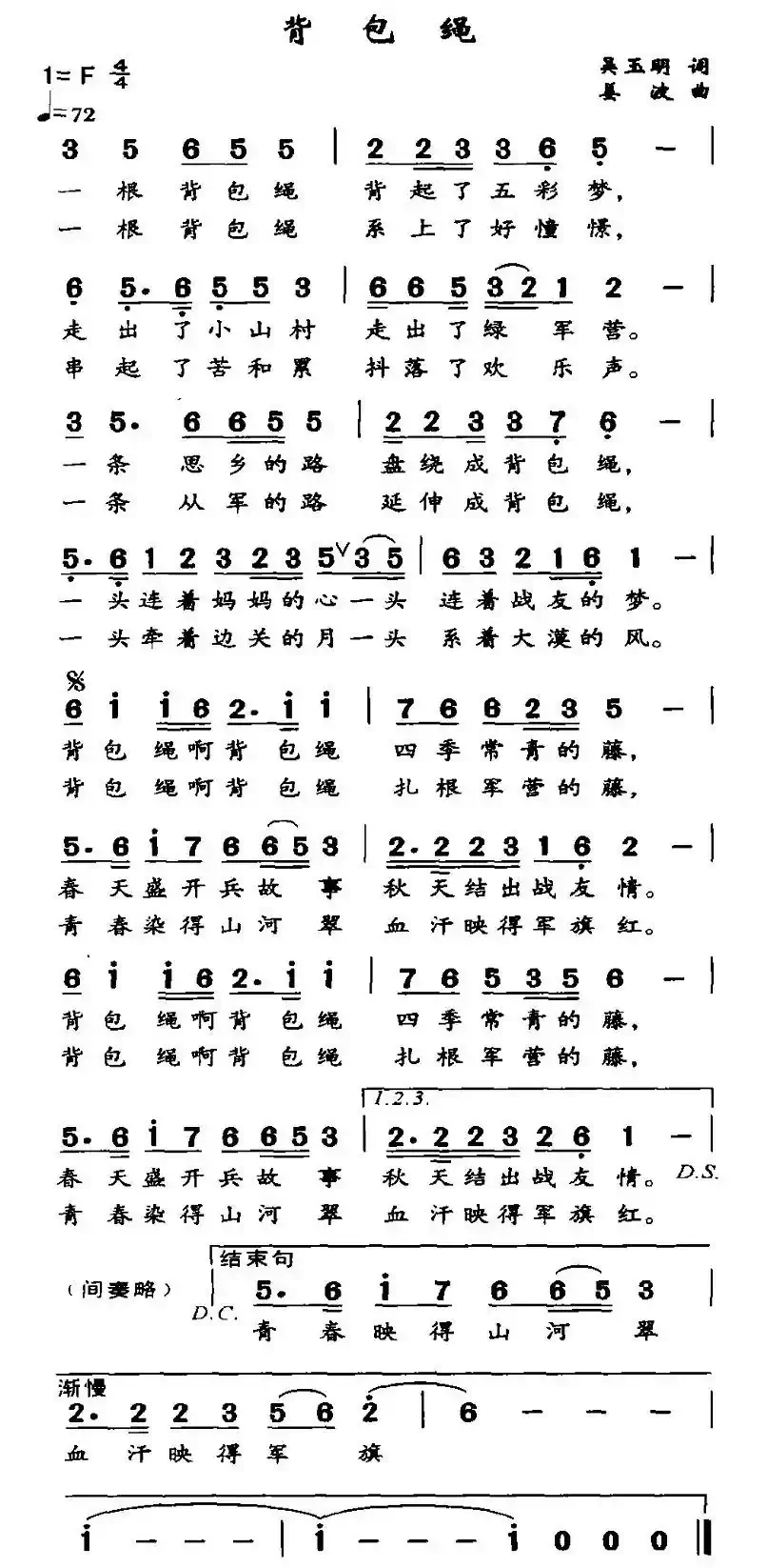 背包绳