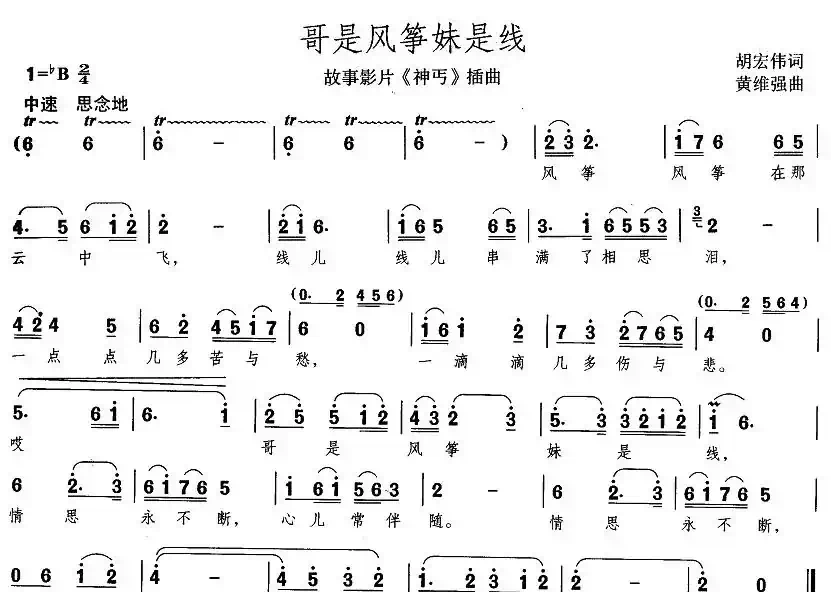 哥是风筝妹是线（电影《神丐》插曲）