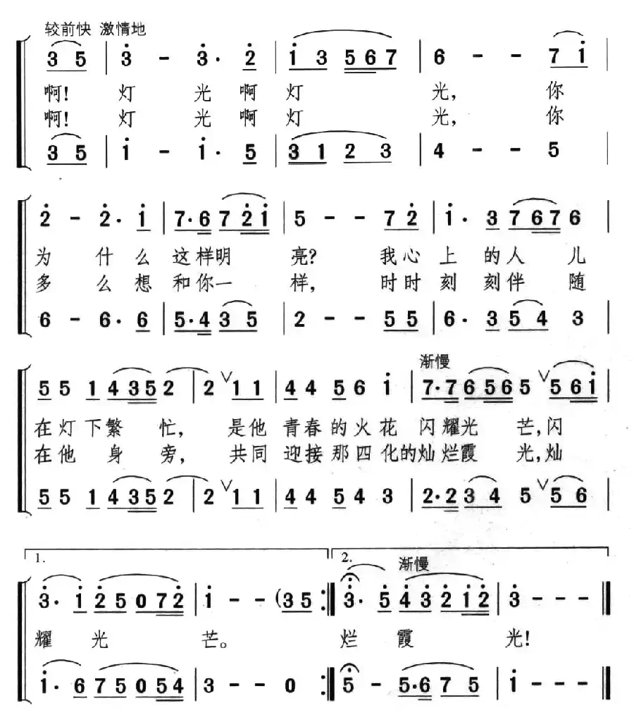 实验室的灯光（女声二重唱）